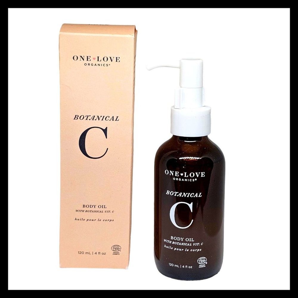 One Love Organics Vitamin Botanical C Body Oil 4oz Full Size New in Box